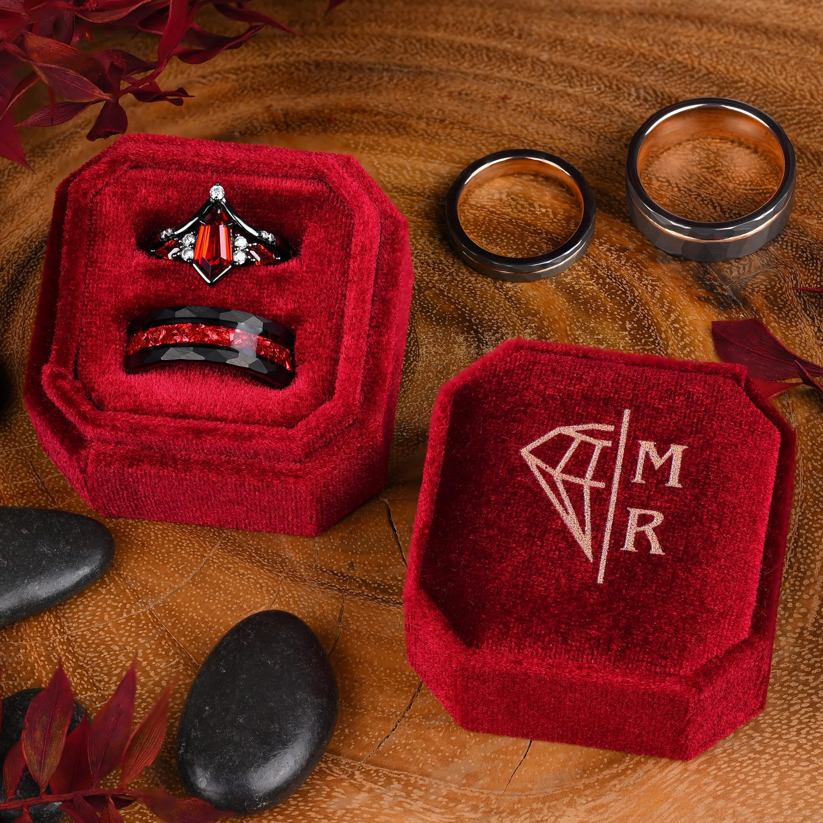 Garnet - Ringe Set - Image 5