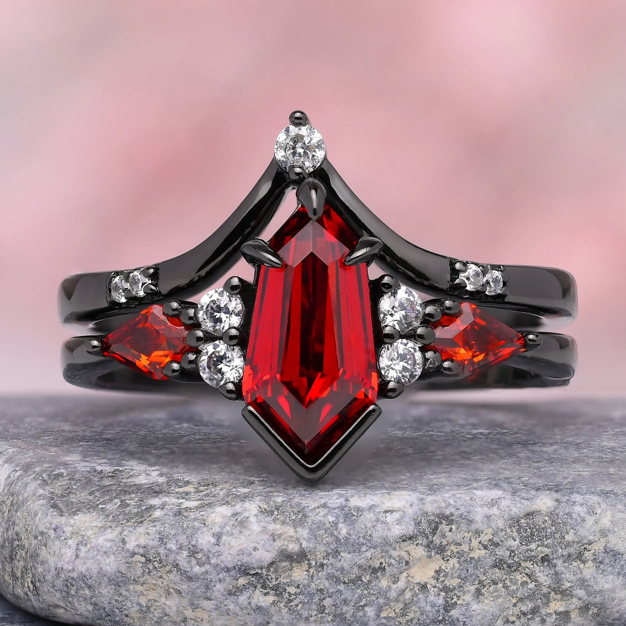 Rotstern - Ringe Set - Image 3