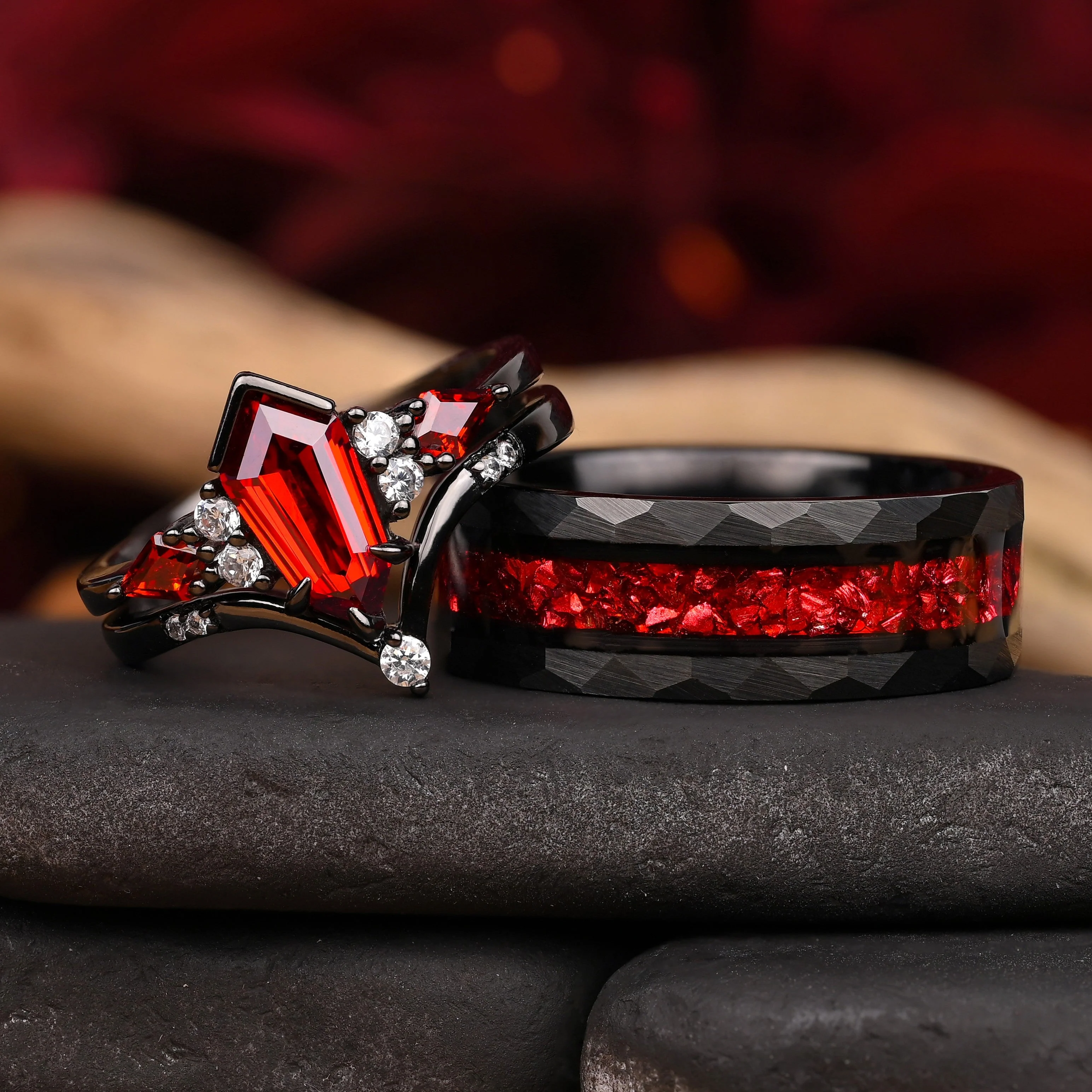 Garnet - Ringe Set - Image 7