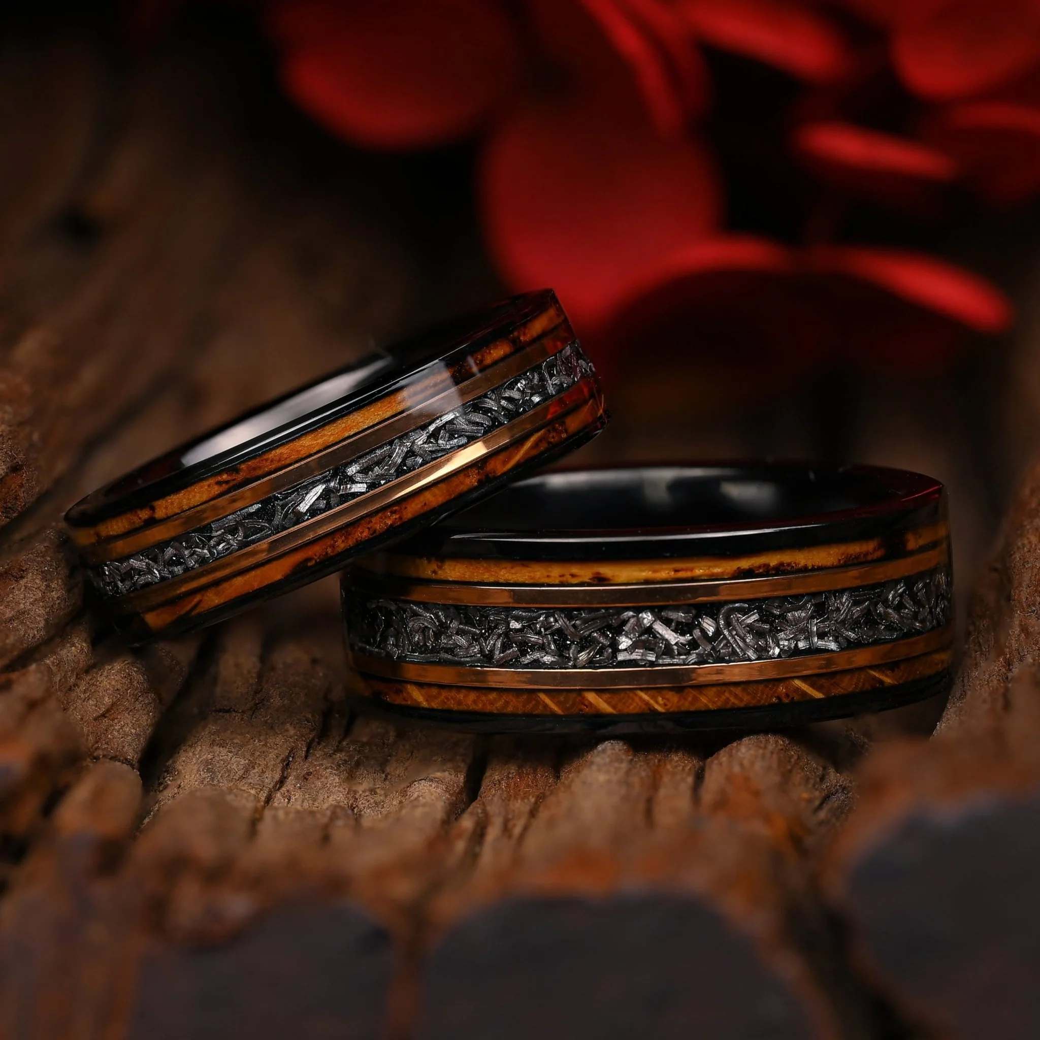 Sternholz - Ringe Set